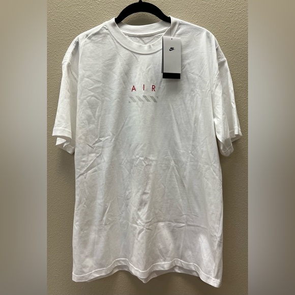 Nike Other - Nike -  Men’s - NWT- Medium  White Short Sleeve Crewneck with Red AIR Graphic